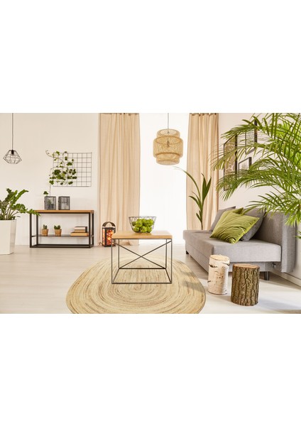 Juno Jüt El Dokuma Hasır Ech 01E Ech 05 Natural Dekoratif Kilim
