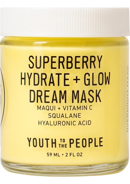 Superberry Dream Mask Superberry Hydrate + Glow Dream Maske - Gece Maskesi 59 ml