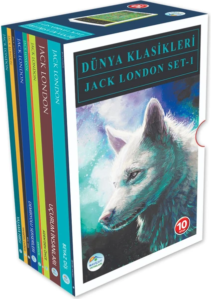 Mavi Çatı Yayınları Jack London Seti 10 Kitap Dünya Klasikleri