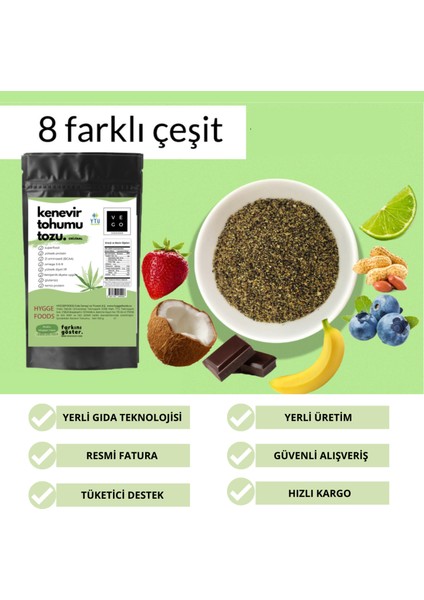 Vegovego Kenevir Kendir Tohumu Tozu - Fresh Paket - 3'li Paket