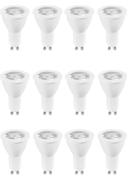 LED Value 5W50W LED Spot Ampul Sarı 3000K - GU10 Duy 12 Adet