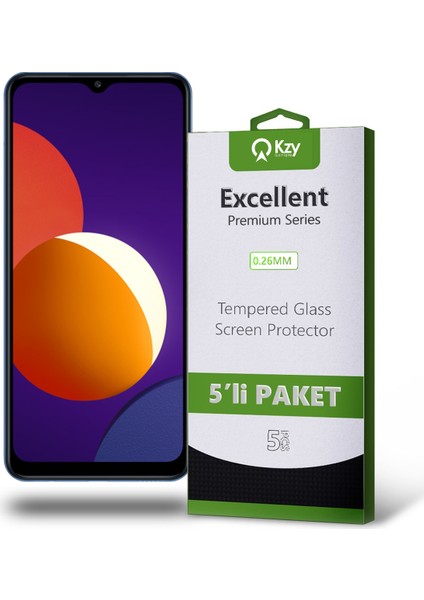 Samsung Galaxy M12 Temperli Ekran Koruyucu Kırılmaz Cam Ekonomik 5'li Paket fiyatları