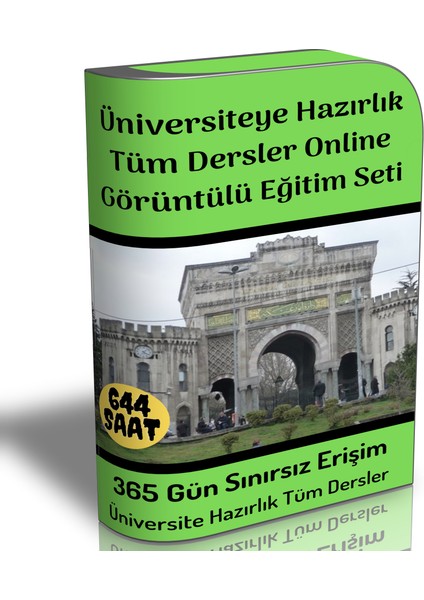 Üniversiteye Hazırlık Tüm Dersler Online Görüntülü Eğitim Seti
