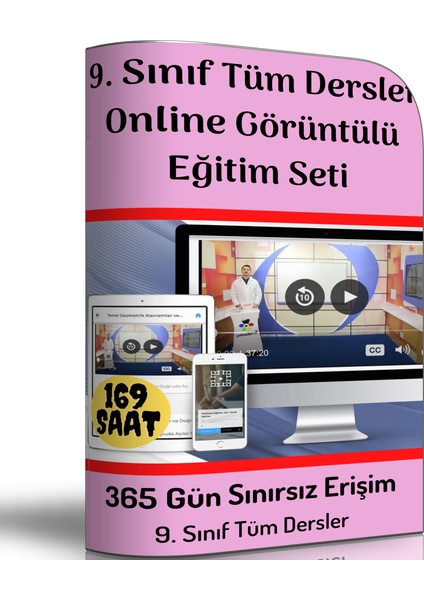 9.sınıf Tüm Dersler Online Görüntülü Eğitim Seti