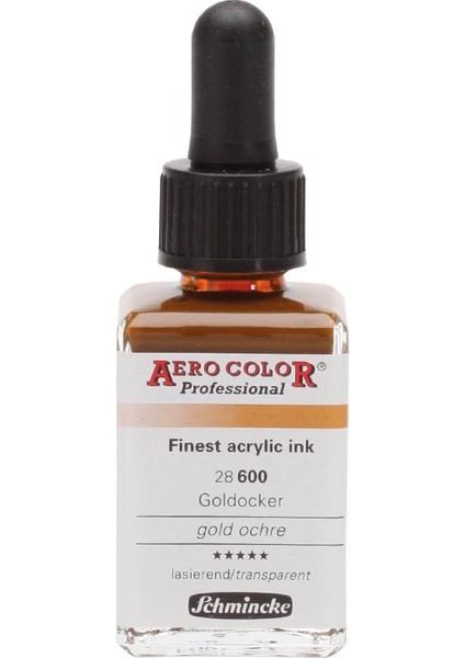 Aero Color Akrilik Mürekkep 28 ml 600 Altın Hardal