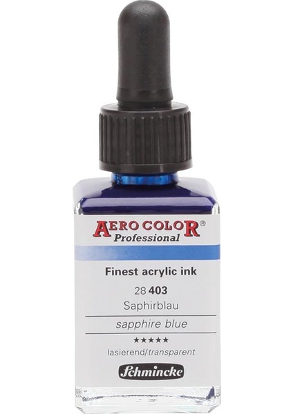 Aero Color Akrilik Mürekkep 28 ml 403 Safir Mavisi