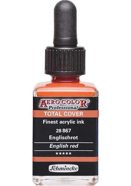 Aero Color Akrilik Mürekkep 28 ml 867 Ingiliz Kırmızısı