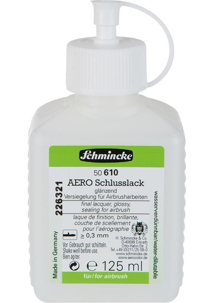 Aerocolor Final Lacquer Airbrush Için Parlak Son Kat Vernik 125 ml