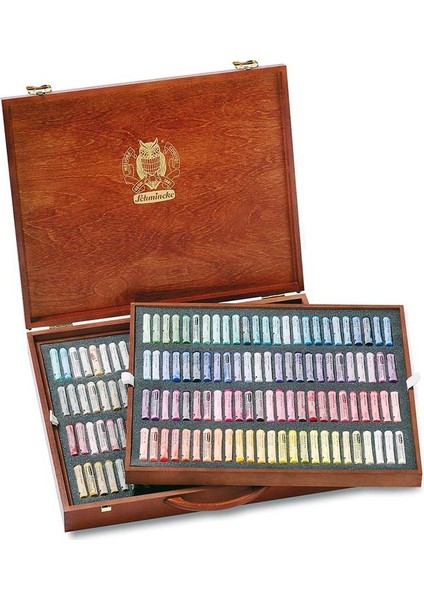 Soft Pastel Boya Seti 200 Renk Ahşap Kutu