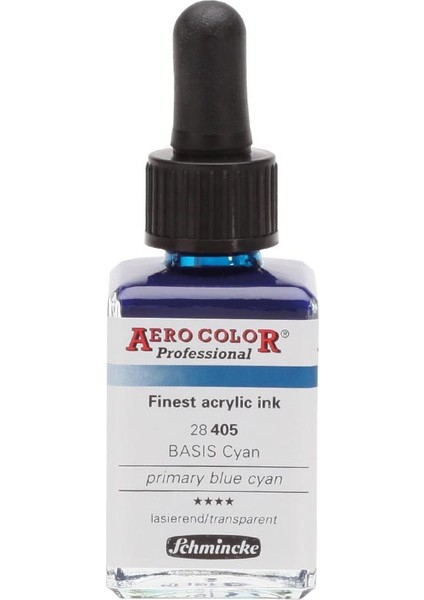 Aero Color Akrilik Mürekkep 28 ml 405 Mavi Camgöbeği