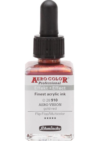 Aero Color Akrilik Mürekkep 28 ml 910 Aero Vision Altın Kırmızı