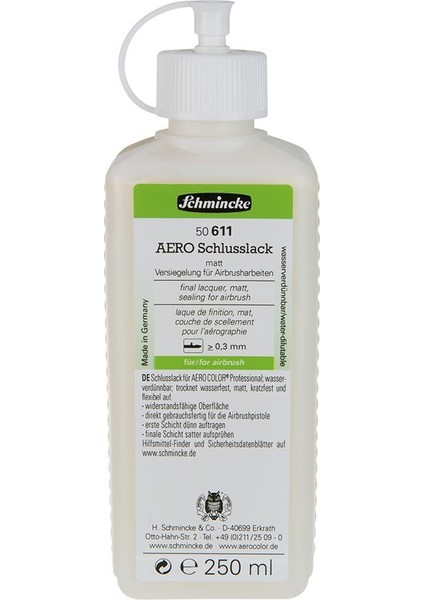 Aerocolor Final Lacquer Airbrush Için Mat Son Kat Vernik 250 ml