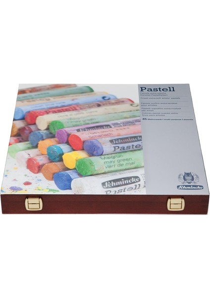 Soft Pastel Boya Seti 45 Renk Ahşap Kutu fiyatları