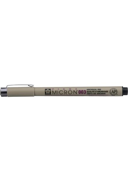 Pigma Micron Çizim Kalemi 003 Siyah 0,15 mm