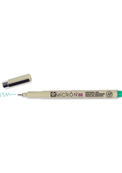 Pigma Micron Çizim Kalemi 08 Yeşil 0,5 mm