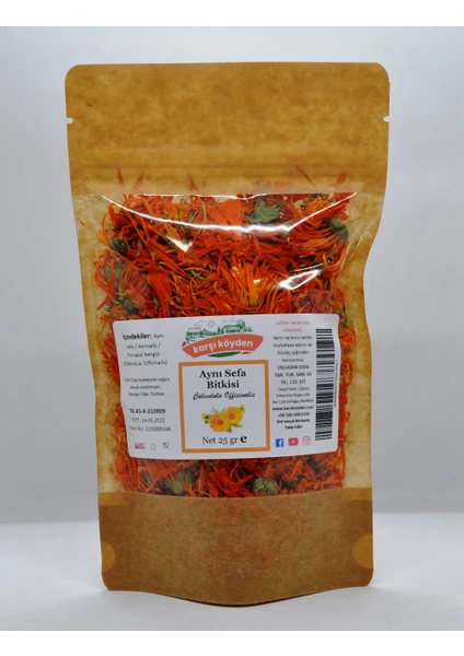 Karşı Köyden Aynısefa, Aynısafa, Portakal Nergisi (Calendula Officinalis) 25 gr