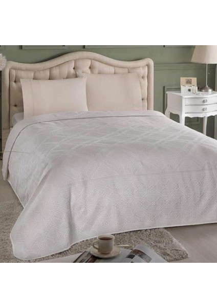 Arlette Jakar Tek Kişilik Pike Takımı Gri