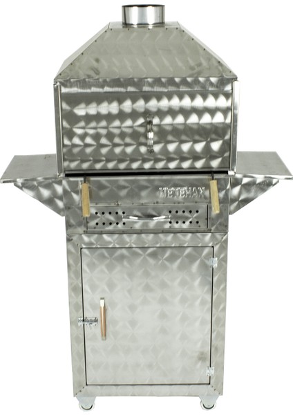 50X35 Dolaplı Davlumbazlı Kanatlı Lama Izgaralı Mangal (4 Tekerlekli) MTH-346 modelleri