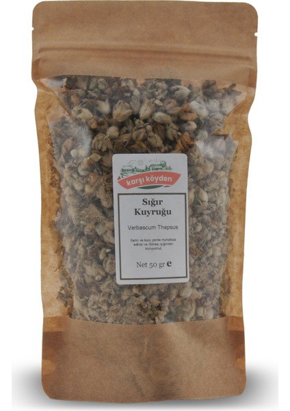 Sığır Kuyruğu (Verbascum Thapsus) - (50 gr - Kilitli Doypack)