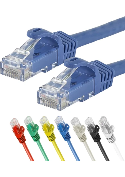 CAT7 Ethernet (Network, LAN) Kablosu, Mavi, 50 cm