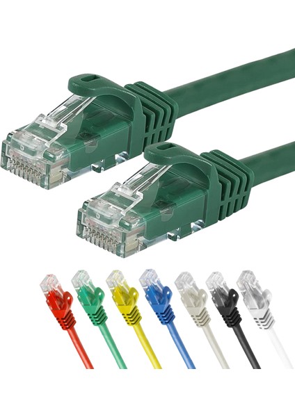 CAT7 Ethernet (Network, LAN) Kablosu, Yeşil, 50 cm