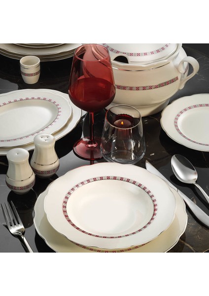 Bone Olympos 62 Parça 8220 Desenli Yemek Takımı fiyatları