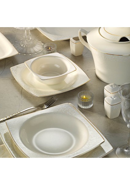 Bone Mare 62 Parça 7621 Desenli Yemek Takımı fiyatları