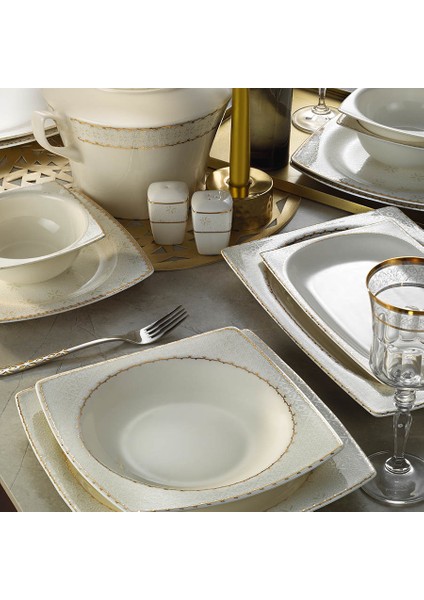 Bone Mare 62 Parça 6421 Desenli Yemek Takımı fiyatları