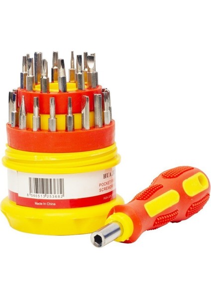 Tornavida Seti 30+1 Parça Değiştirilebilir Uç Mini Tamirci Set