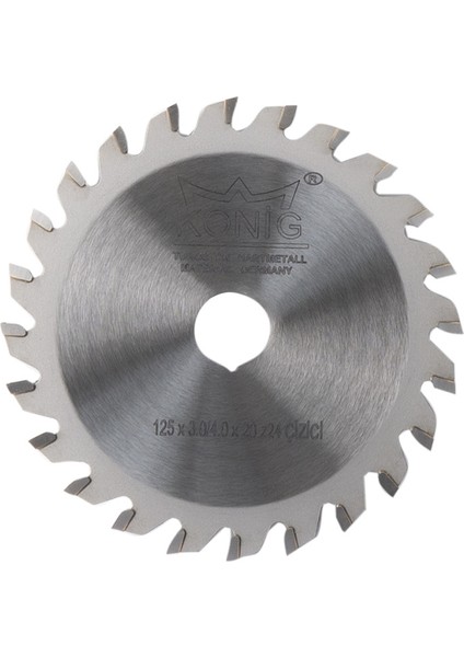 König 125X3,2-4,2X30 Z 24 Diş Elmas Uçlu Çizici Testere