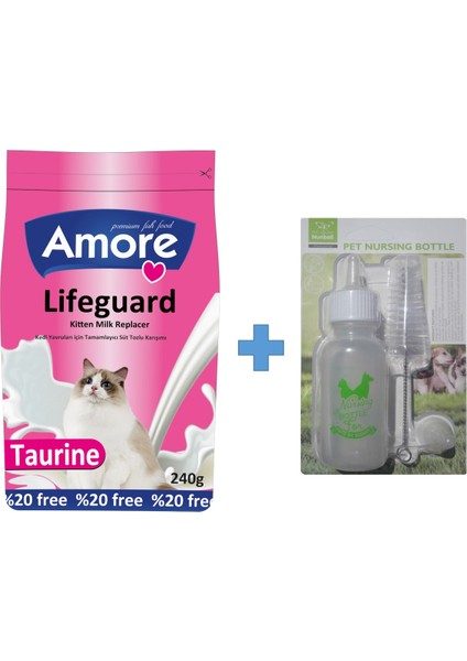 Lifeguard Yavru Kedi Süt Tozu 240GR + Biberon Temizlik Seti 50ML