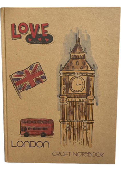 Kraft Sert Kapak 20 x 28 cm 144 Yp. Defter 3+2+1 72 Yaprak Kareli 48 Yaprak Çizgili 24 Yaprak Çizgisiz