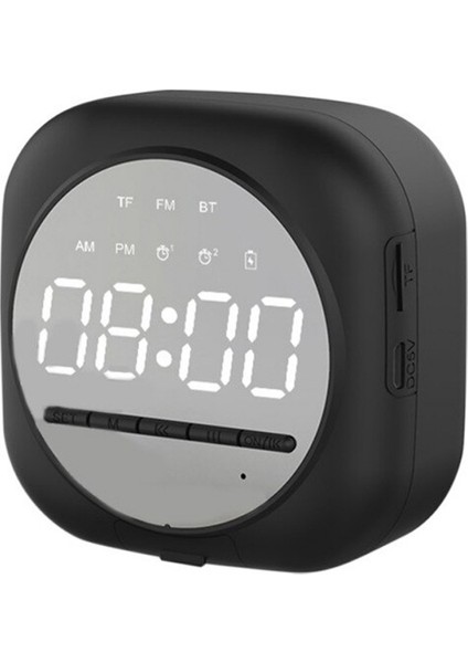 Bluetooth Hoparlör Fm Radyo Dijital Masa Saati Alarm Uyandırma SS-Q12