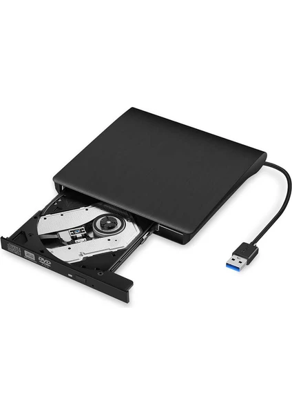 Harici USB 3.0 Optik Sürücü DVD Rw Writer Yazıcı - Siyah