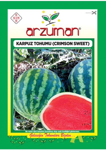 Crımson Sweet Karpuz Tohumu 10 gr Ort 100 Adet Tohum