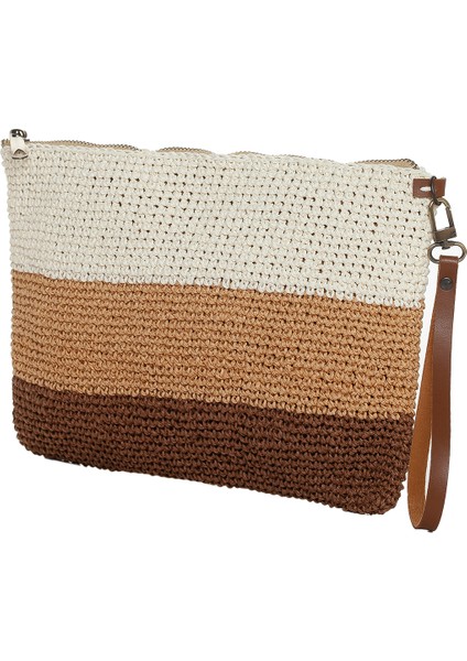 Artı-Artı Dünya Şehirleri Serisi 008 Krem Kahve Bej Kadın Delhi Özel Koleksiyon El Örgü Çanta modelleri