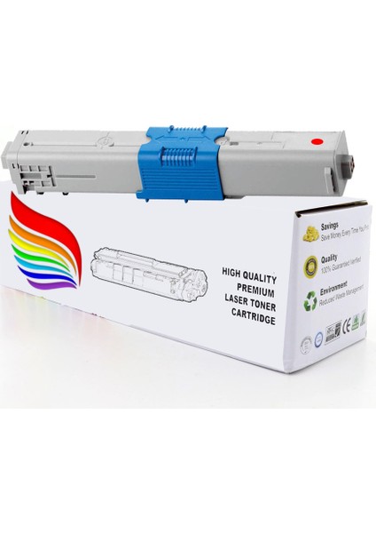 C331 Oki Yazıcı Uyumlu Muadil Toner, Kırmızı Renk C331 2000 Sayfa