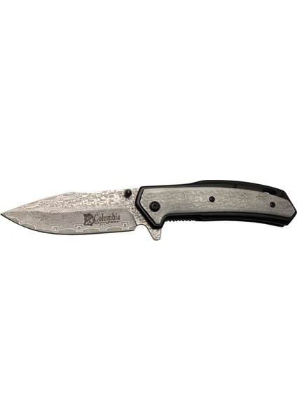 Columbia Company Columbia A-2120A Siyah Damascus Çakı