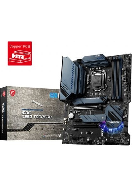 MAG Z590 Torpedo Intel Z590 DDR4 3200MHz 1200 Pin ATX Anakart