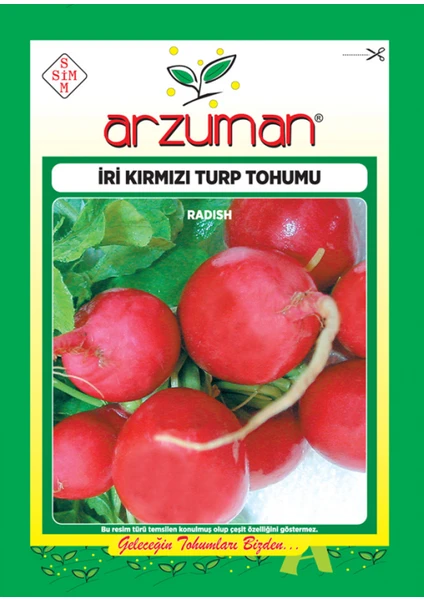 Karahasanoğlu Tarım Kırmızı Turp Tohumu 10 gr Takribi 900 Adet Tohum