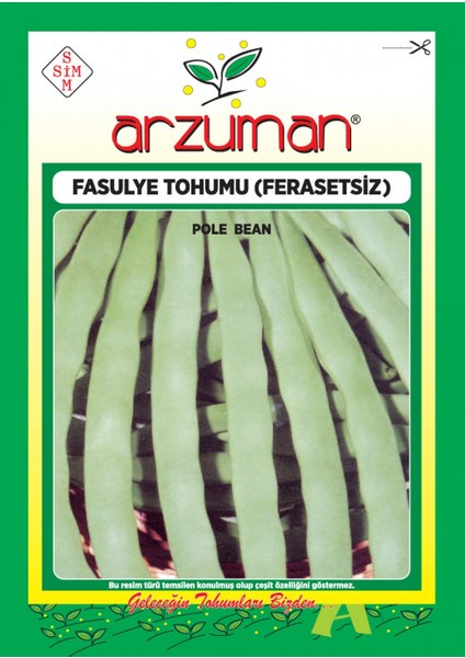 Ferasetsiz Sırık Fasulye Tohumu 50 gr