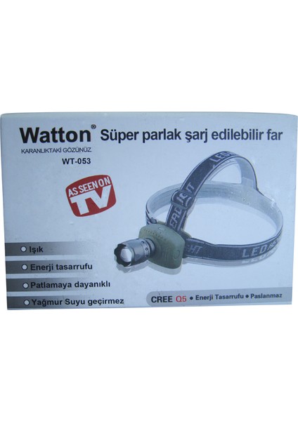 Süper Zoomlu Kafa Lambası Watton WT-053 fiyatları