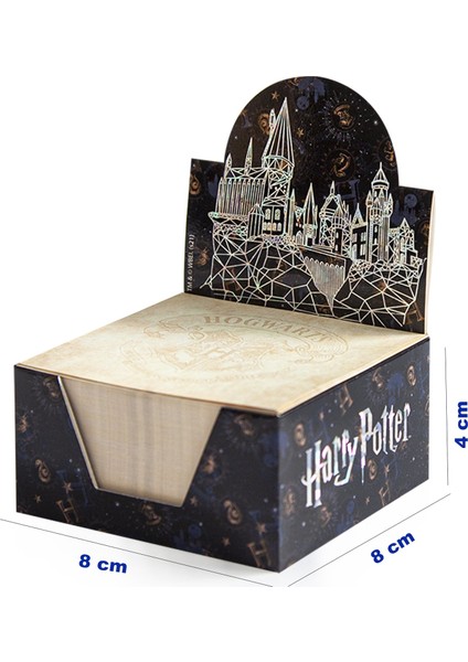 Küp Bloknot 9 x 9 cm Harry Potter Notluk Hogwatrs Silver Gümüş fiyatları