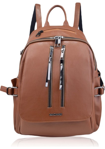 Kapaklı Sırt Çantası Taba