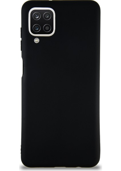 Samsung Galaxy M12 Kılıf Soft Premier Renkli Silikon Kapak Siyah