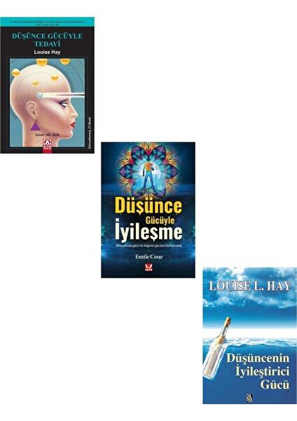 Düşünce Gücüyle Tedavi - Düşünce Gücüyle İyileşme - Düşüncenin İyileştirici Gücü - 3 Kitap