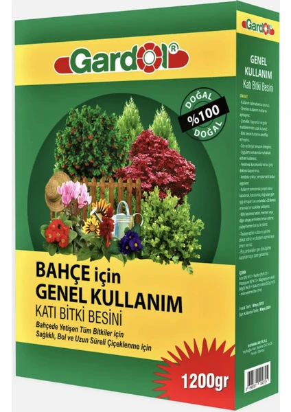 Bahçe Için Katı Gübre 1200 gr Azot (N): %7 Fosfor (P): %23 Potasyum (K): %7