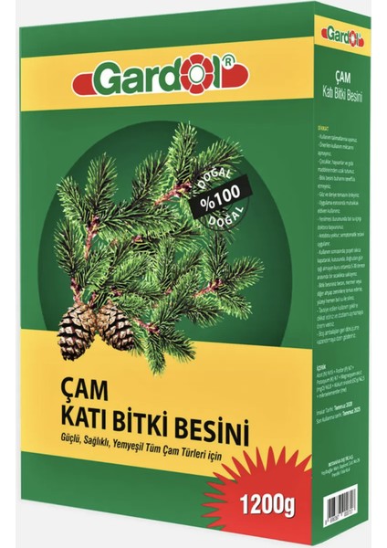 Çam Için Katı Gübre 1200 gr Çamların Ihtiyacı Olan Tüm Besin Maddelerini Sağlar