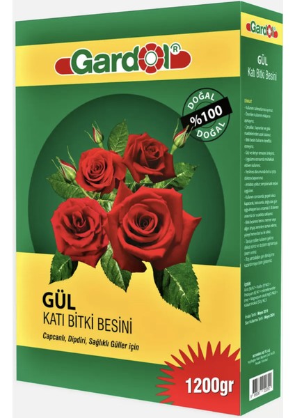 Gül Için Katı Gübre 1200 gr Güllerimizin Ihtiyacı Olan Tüm Besin Maddelerini Sağlar