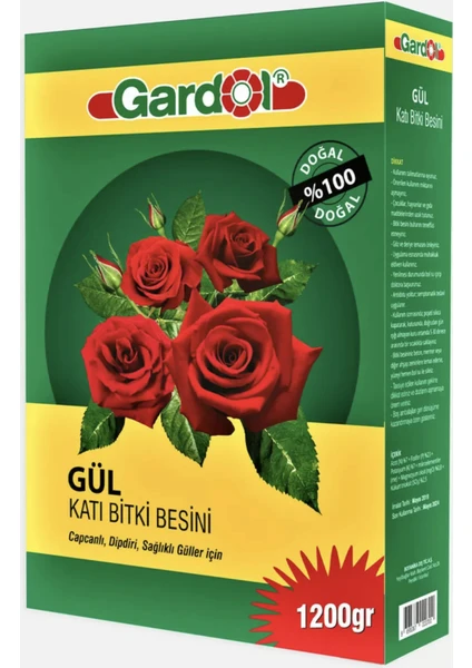 Gül Için Katı Gübre 1200 gr Güllerimizin Ihtiyacı Olan Tüm Besin Maddelerini Sağlar